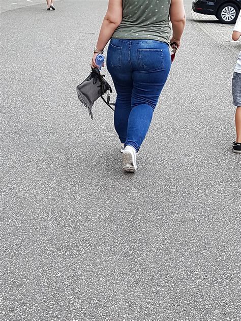 Bbw Milf With Thick Legs And Butt In Tight Jeans 12 34