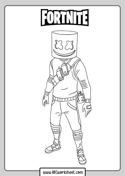 fortnite characters pages coloring pages