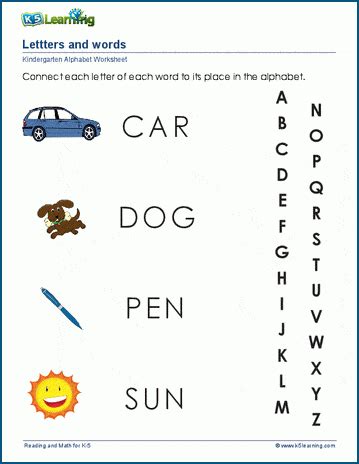 preschool kindergarten alphabet letters worksheets printable