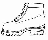 Coloring Shoes Pages Heavy Work Bota 為孩子的色頁 sketch template