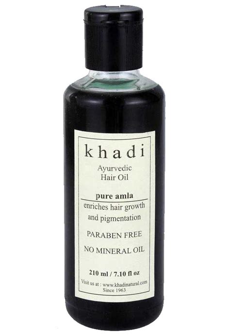 khadi ayurvedic pure amla hair oil buy online at best price