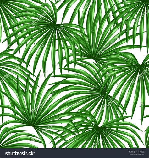 seamless pattern palms leaves decorative image stock vector royalty