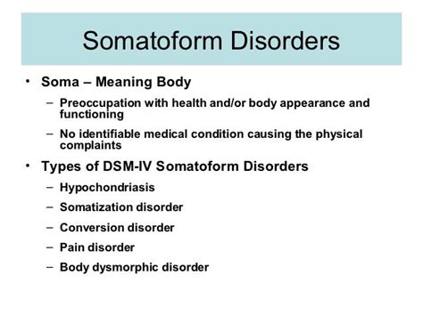 somatoform disaasociative disorders nov