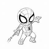 Drawing Outline Improveyourdrawings Marvel Spidey Araña sketch template