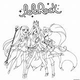 Lolirock Iris Amaru Talia Getcoloringpages Carissa Auriana Transformation Gcssi sketch template