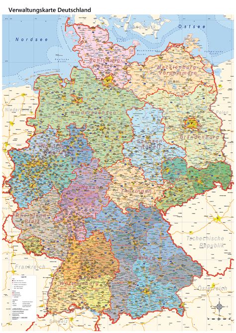 deutschlandkarte politisch verwaltung