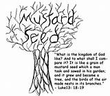 Mustard Seed Coloring Plant Pages Knocking Jesus Door Template Popular sketch template
