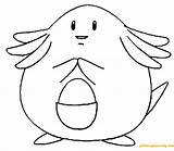Chansey Pokemon Pages Kolorowanki Color Coloring Online Coloringpagesonly Rysunki sketch template