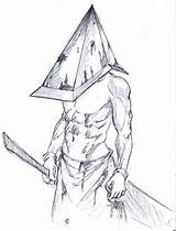 Silent Hill Coloring Pyramid Head Sketch Template sketch template