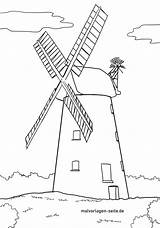 Windmill sketch template