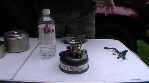 coleman  dual fuel stove youtube