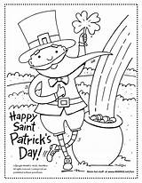 Coloring Saint Patrick Patricks Happy St Pages Easy Envy Green sketch template