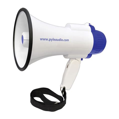 pyle pro  professional lithium rechargeable batteries megaphone bullhorn  siren
