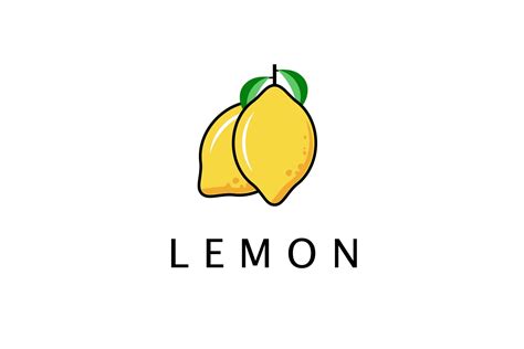 lemon logo icon vector fresh lemonade graphic  sore creative fabrica