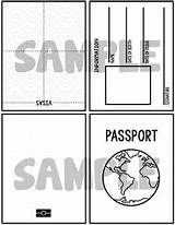 Passport Template Blank Kids Teachers sketch template
