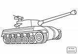 Tank Army Military Drawing Tanks Kids Coloring Getdrawings Pages sketch template