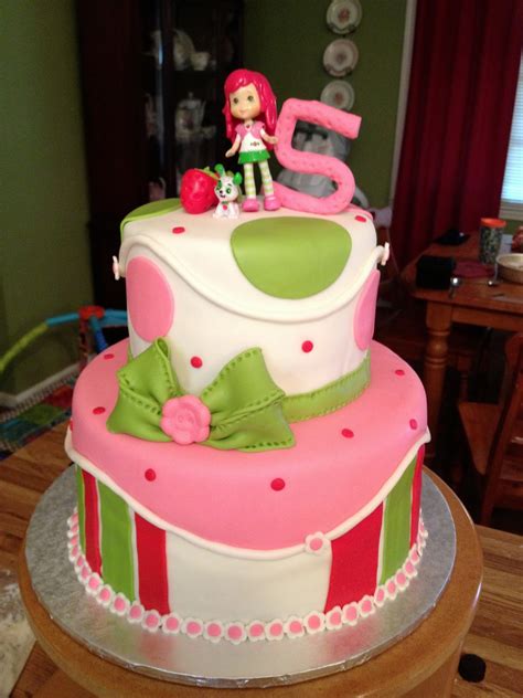cake box girls strawberry shortcake  birthday cake
