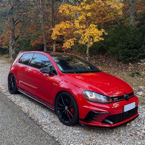 stunning red golf  gti clubsport