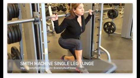 Smith Machine Lunge Glute Butt Workout Youtube