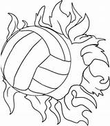 Volleyball Drawing Getdrawings sketch template