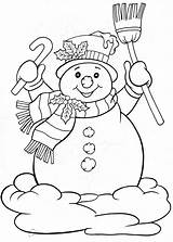 Snowman Coloring Pages Christmas Outline Choose Board sketch template