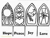 Advent Coloring Clipart Peace Hope Pages Christmas Wreath Candles Joy Clip Printable Drawing Kids Candy December Crafts Religious Pageant Print sketch template