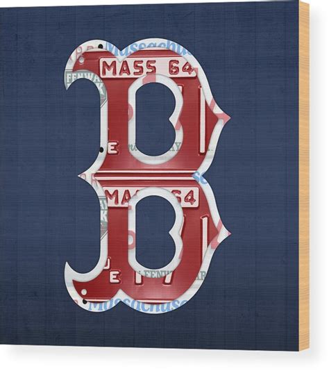 Boston Red Sox Logo Letter B Baseball Team Vintage License