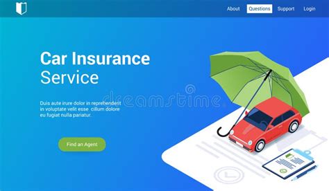 car insurance  template stock vector illustration  savings