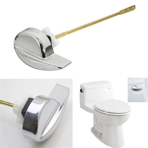 deluxe side mount toilet tank flush lever brass handle fits toto cwrb swb  ebay