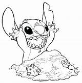 Coloring Stitch Pages Lilo Disney Angel Printable Print Beach Sheets Online Kids Sand Cute Color Covering Getcolorings Ohana Pdf Drawings sketch template