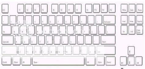 blank keyboard printout white gold