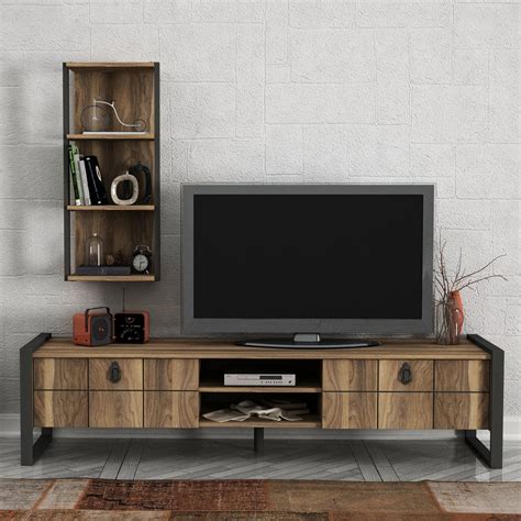 sayre lust tv unit  vertical wall shelf vintage design durable