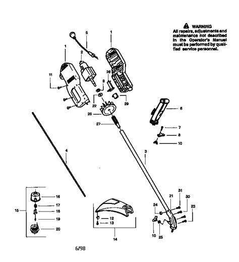 craftsman string trimmer parts diagram wiring diagram