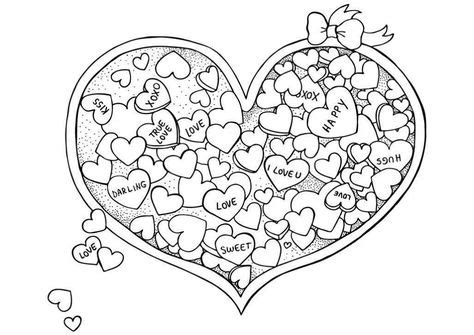 valentines day coloring pages  adults heart coloring pages