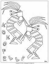 Coloring Pages Navajo Printable Kokopelli Native American Pottery Symbols Pueblo Color Getcolorings Doll Nm Getdrawings Template Popular sketch template