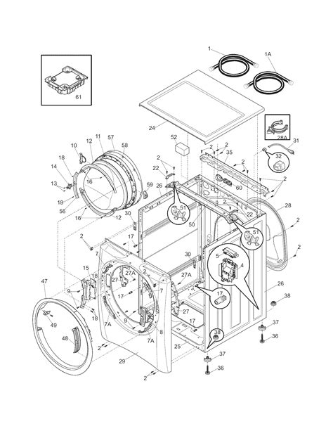 electrolux washer parts model eiflsiiw sears partsdirect