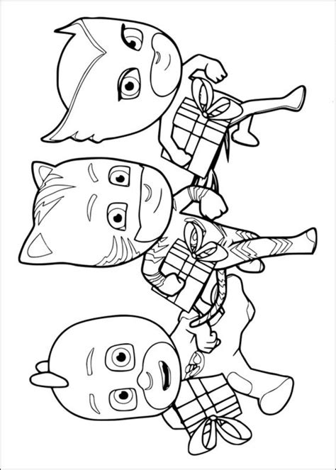 coloring pages coloring pages pj masks printable  kids adults