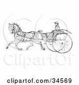 Horse Buggy Illustration Clipart Reins Holding Lady Young Pole Spiraling Carousel Charley Franzwa Car Red Convertible Exhausted Expression Sport sketch template