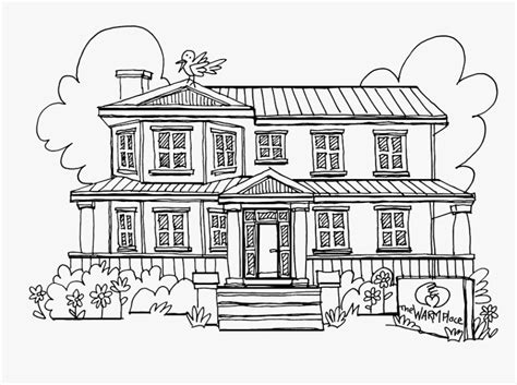 full house coloring pages sketch  permanent house hd png