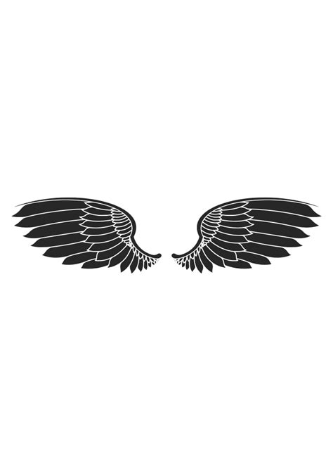 angel wings  svg cut file svg heart