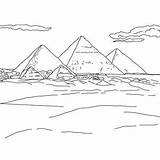 Pyramids Pyramiden Pyramid Giza Gizeh Egyptian Egipto Pyramides Ausmalen Hellokids Piramides Pirámides Egypte Colouring Kinder Isis Karnak sketch template