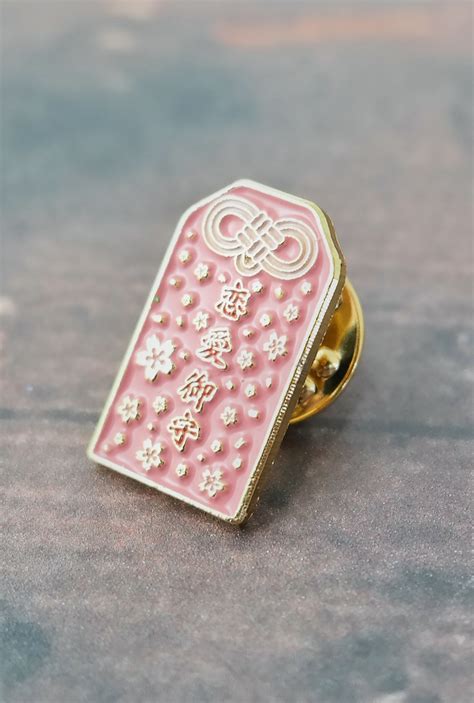 Collar Pins Luck In Love Omamori Collar Pin Sincerely