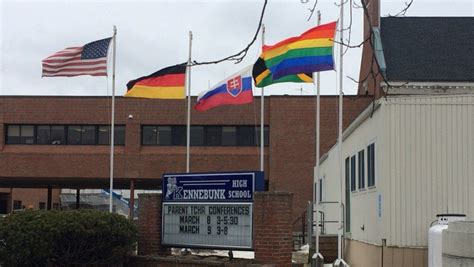 gay pride kennebunk school gay pride flag removed kennebunk school