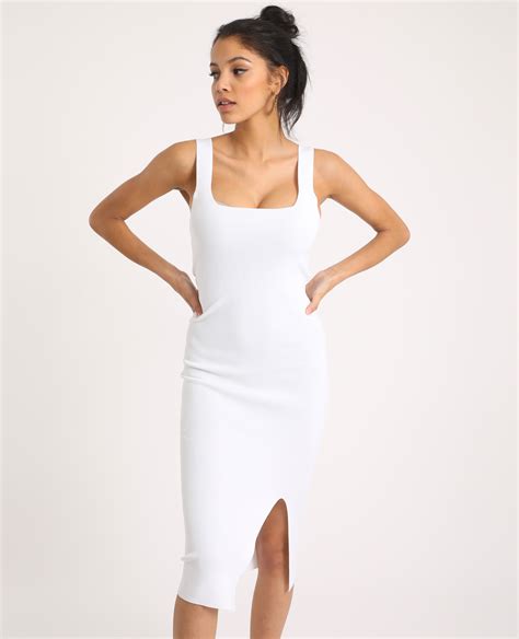 strakke jurk wit  pimkie