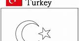 Turkey Flag Coloring sketch template