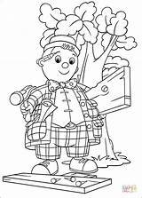 Noddy Coloring Toyland Pages Little Who Lives Doll Wooden Book Friends Info Coloriage Supercoloring sketch template
