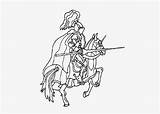 Horse Knight Coloring sketch template