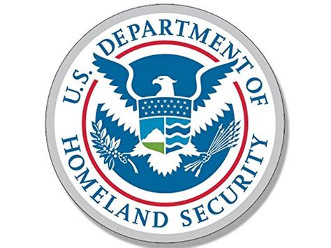 buy american vinyl  dept  homeland security seal sticker logo