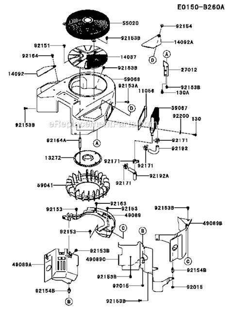 kawasaki fxv bs parts list  diagram ereplacementpartscom