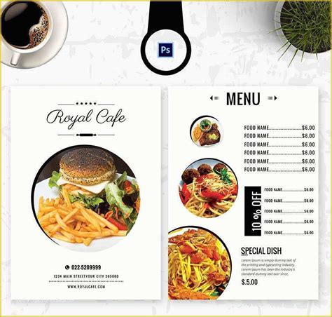 printable food menu templates    menu templates cafe restaurant party